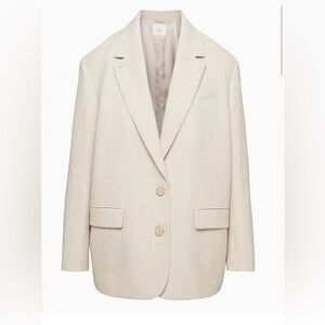Aritzia tan blazer size small